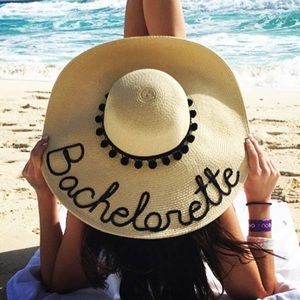 “Hats by Olivia” custom bachelorette floppy hat